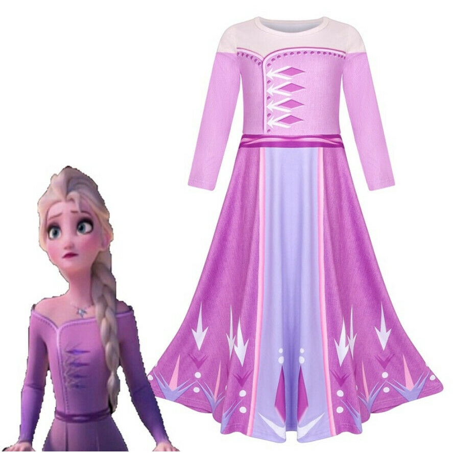 Bộ đồ ngủ có in hình nhân vật Elsa phim Frozen cao cấp