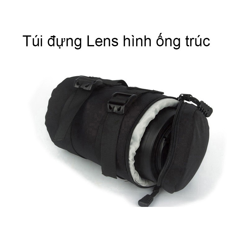 Túi lens ống trúc chống sốc bảo vệ máy ảnh