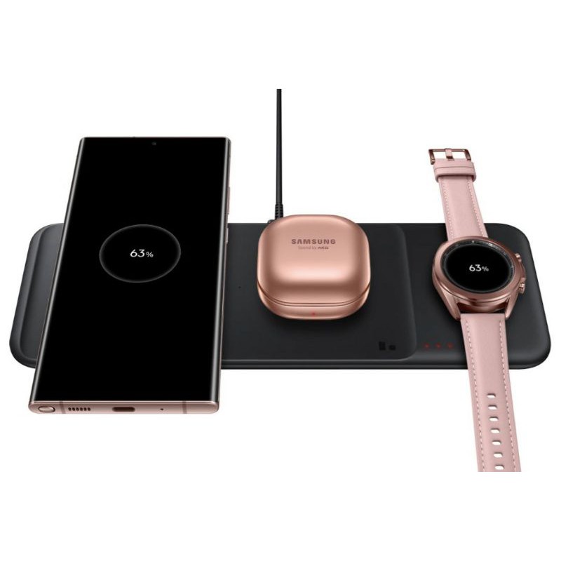 Đế sạc nhanh không dây 3 trong 1 Samsung Wireless Charger Trio EP-P6300 chính hãng