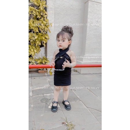 Váy body chéo cổ cá tính cho bé ❤️