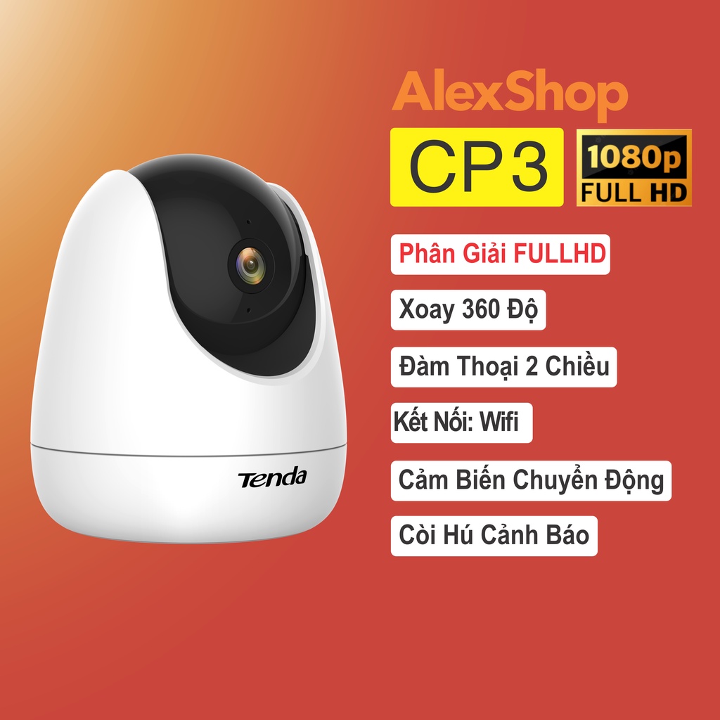 Camera Tenda CP6/ CP3 2K/ FullHD Đàm Thoại 2 Chiều, Phát Hiện Chuyển Động, Xoay 360 - Chính Hãng