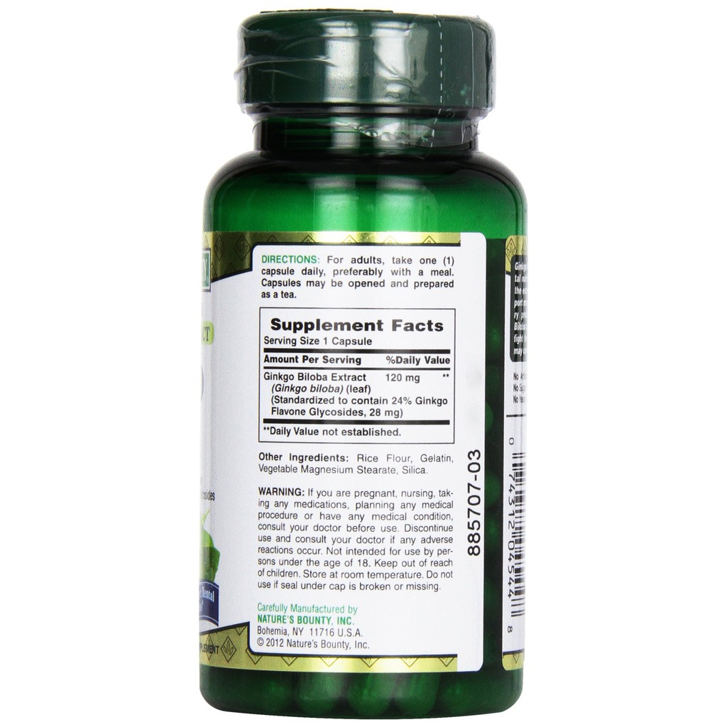 Viên uống bổ não Nature's Bounty Ginkgo Biloba 60mg 60 viên | BigBuy360 - bigbuy360.vn