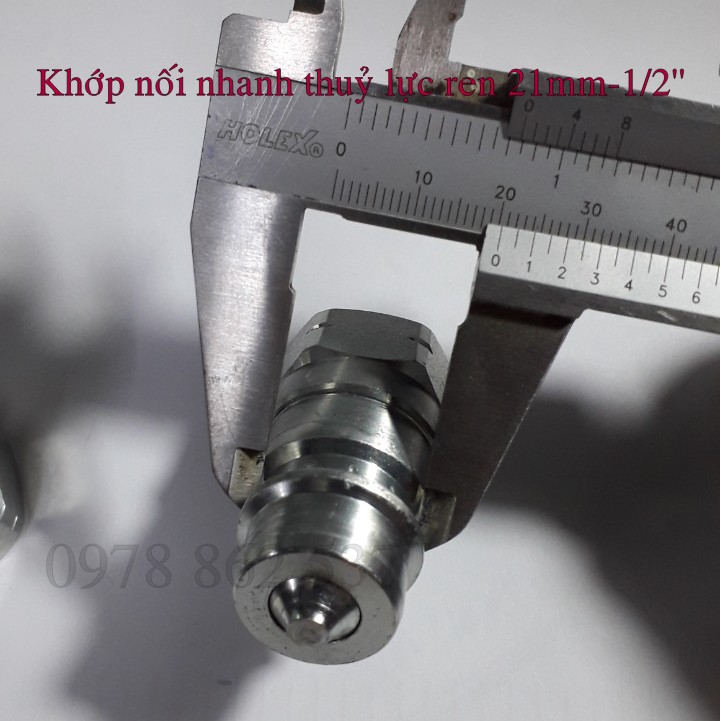 Khớp nối nhanh thuỷ lực ISOA NPT 1-2'' ren 21