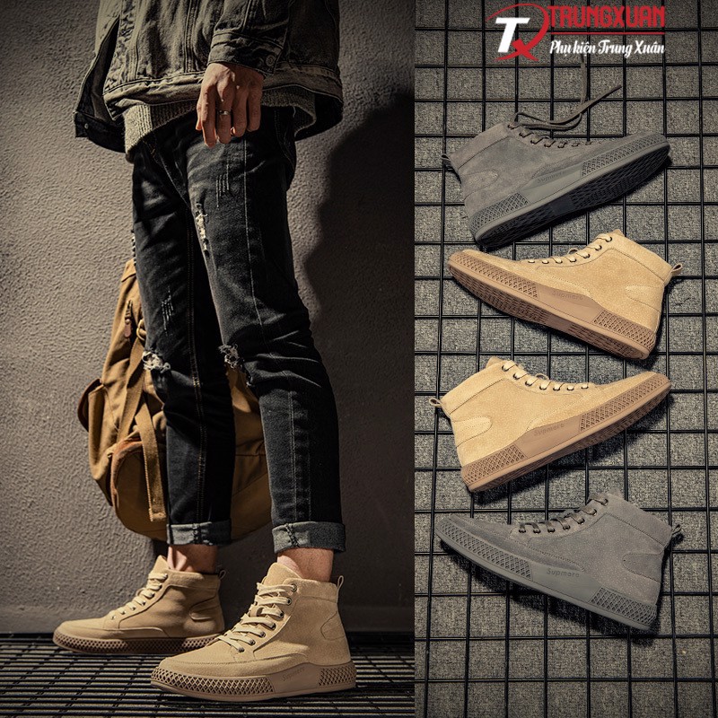 Giày cao cổ da lộn nam (FBGBN0012) | BigBuy360 - bigbuy360.vn