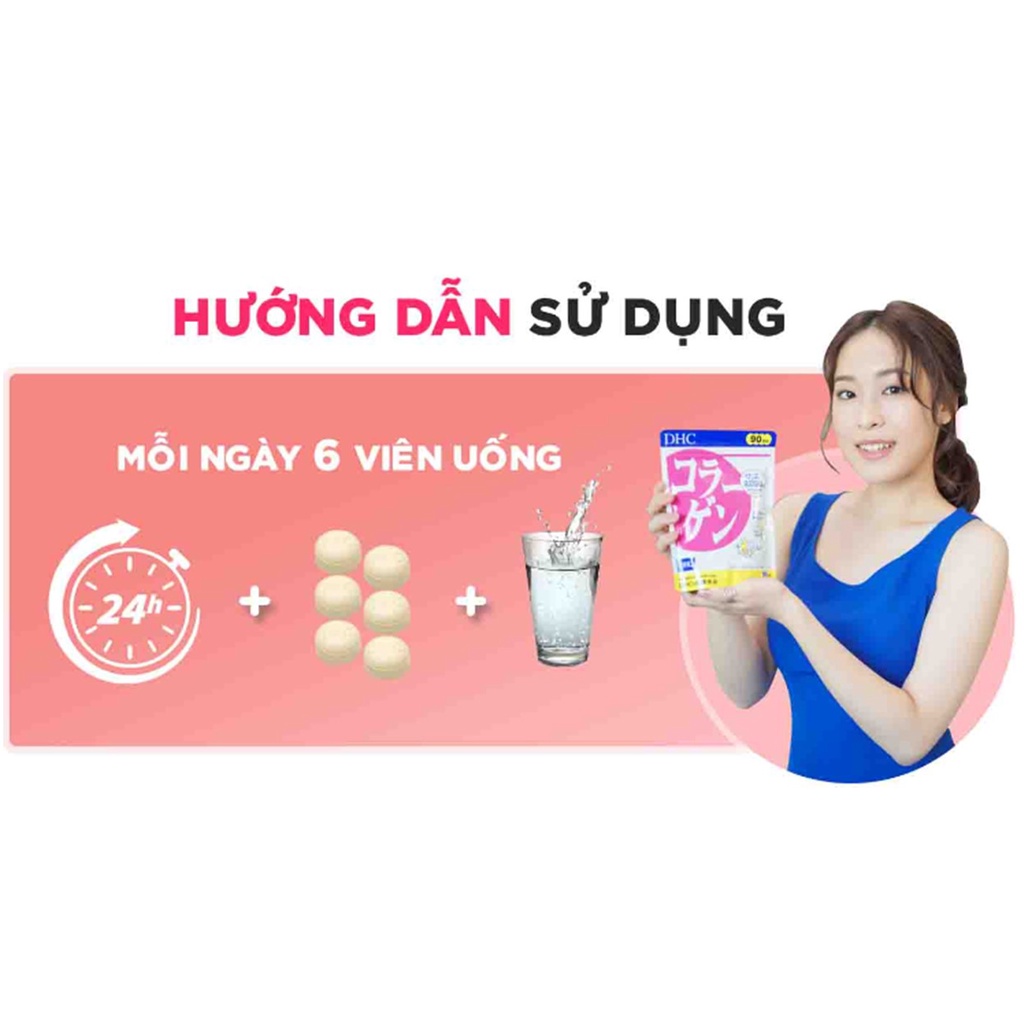 Combo Viên uống DHC Làm Sáng, Trẻ Đẹp Da 30 Ngày (Collagen 180v/gói và Vitamin C 60v/gói)