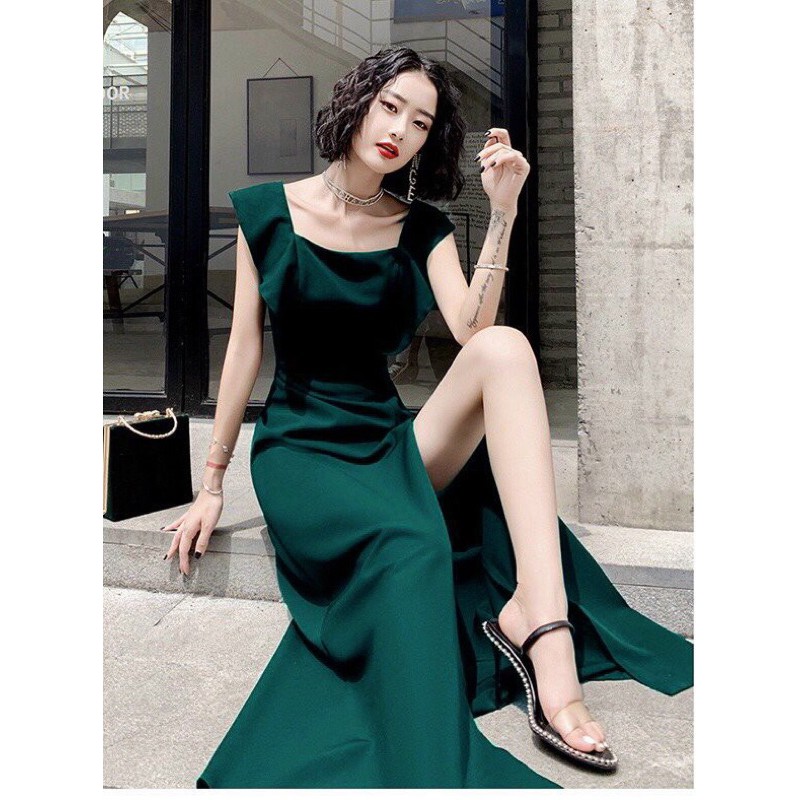 Đầm maxi xẻ đùi tay cánh siêu xinh TRIPBLE T DRESS  - size M/L/XL/2XL - S1MT