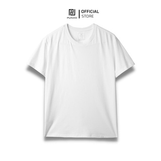 Áo thun nam nữ trắng trơn tay ngắn cổ tròn phông cộc tay chất vải cotton cao cấp PUNDO ATPD08