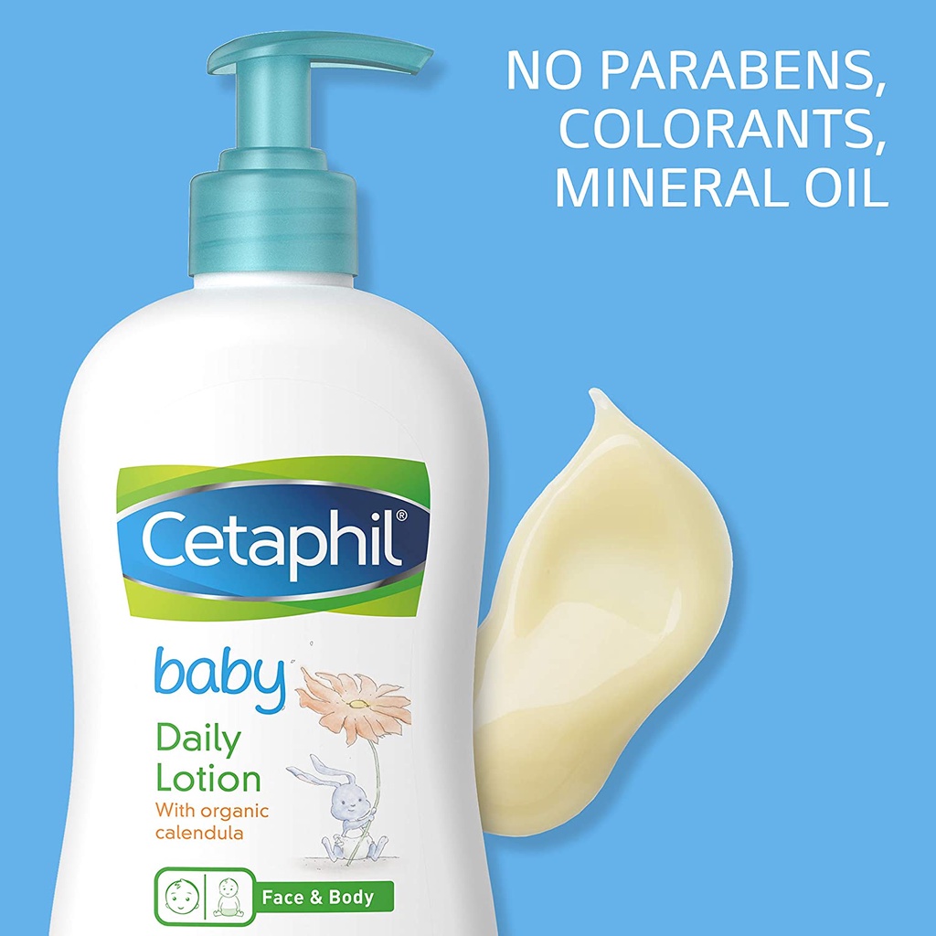 Sữa dưỡng da cho bé - Cetaphil Baby Daily Lotion with Organic Calendula 400ml