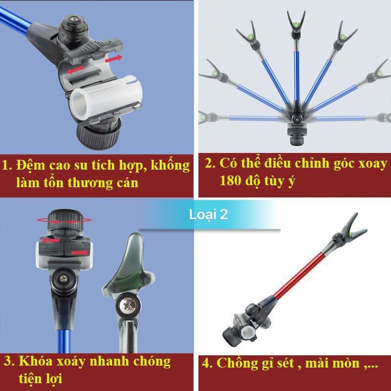 Ngoe phụ gác cần câu đài