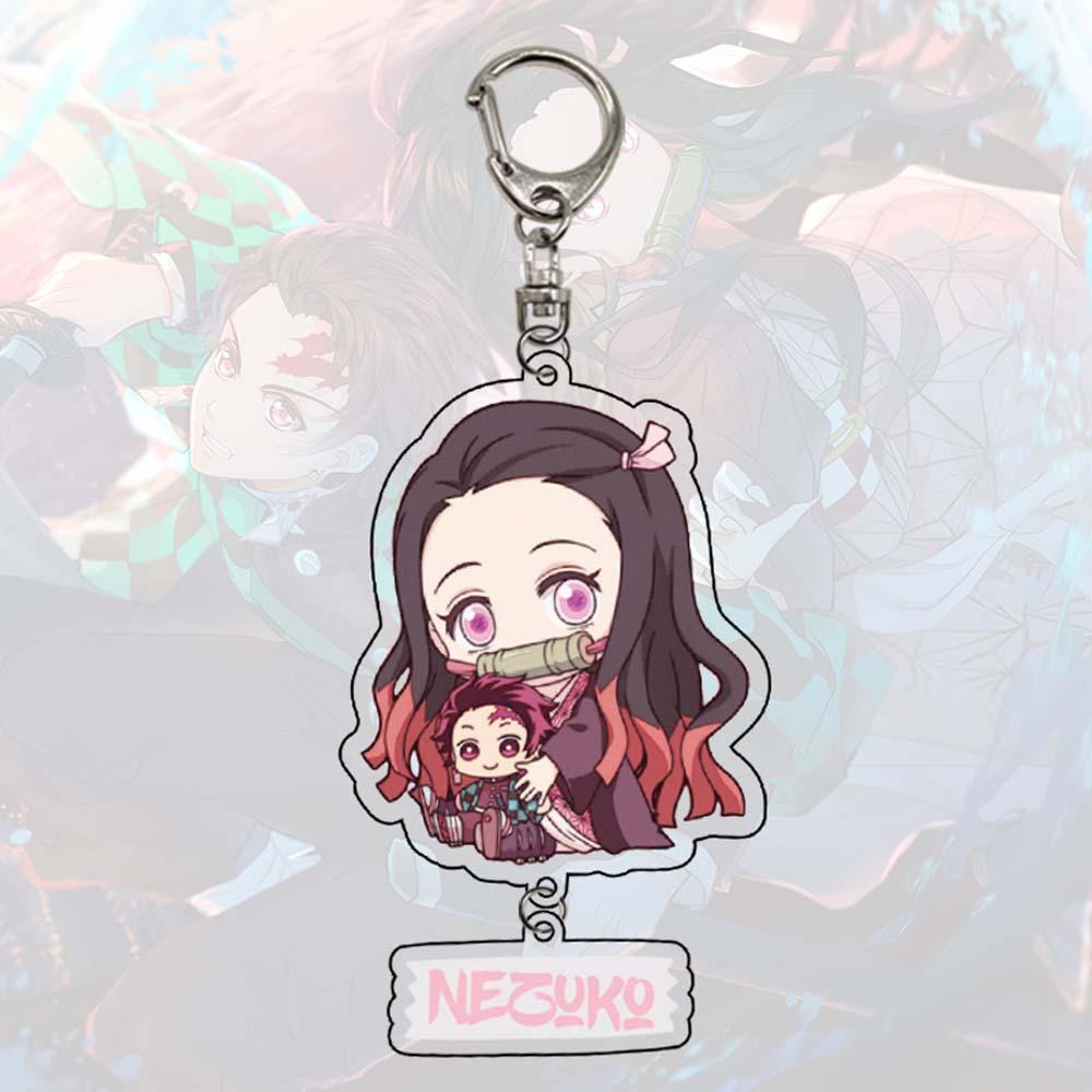 Rebuy1 Móc Khóa Hoạt Hình Demon Slayer Kimetsu No Yaiba Tanjirou Kamado Demon Slayer Đơn Giản Cho Nam Và Nữ