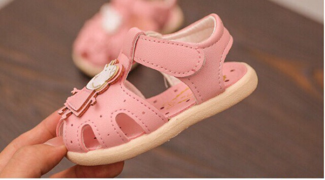 Dép tập đi hình thú đế mềm cho bé gái size 15-18