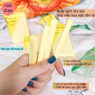 MÚT NỞ RỬA MẶT (bịch 12 miếng)