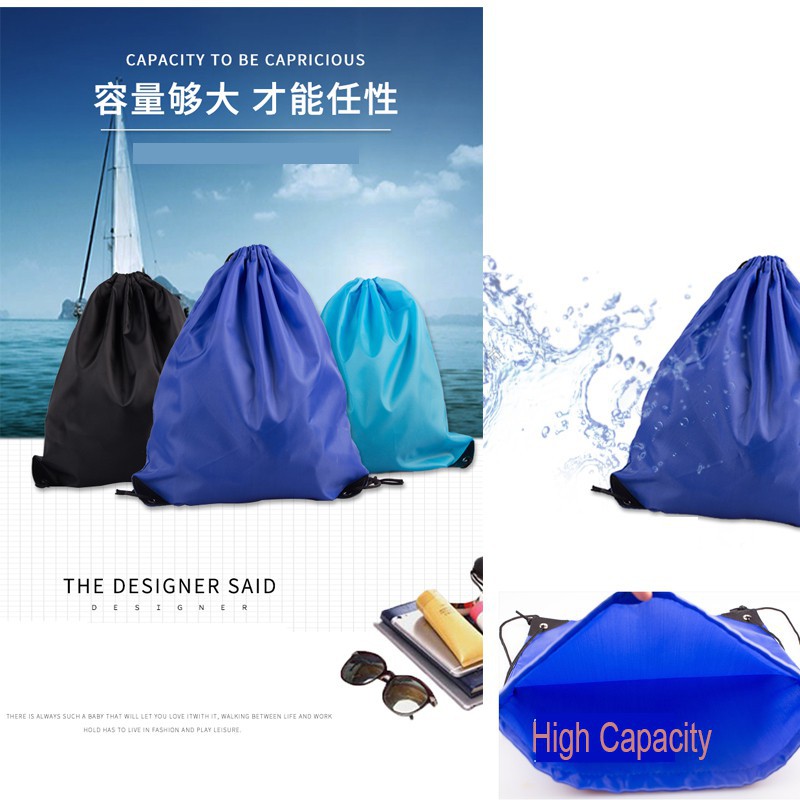 Balo vải Nylon dây rút chống nước phong cách thể thao