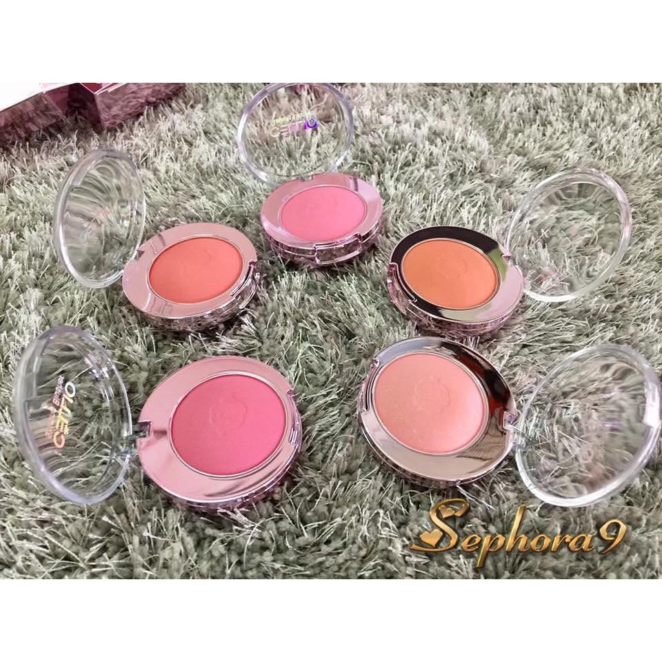 Phấn má Hàn Quốc Cellio Shining Blusher kèm chổi má siêu đẹp | BigBuy360 - bigbuy360.vn