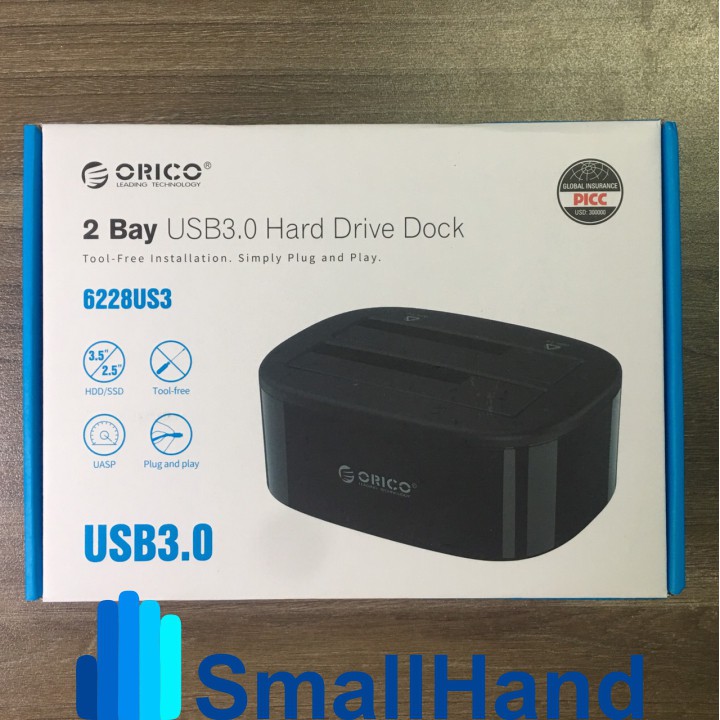 Box ổ cứng 2,5’’ &amp; 3,5’’ Orico 6228US3 Sata3 – USB3.0 – CHÍNH HÃNG – Bảo hành 12 tháng – Box HDD – Box SSD