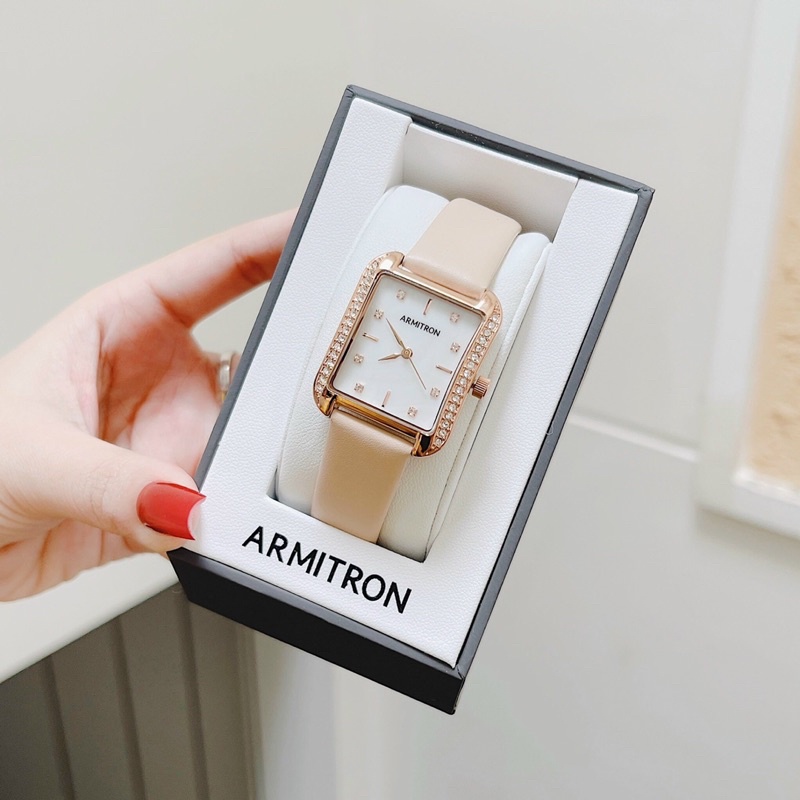 Đồng Hồ Nữ Armitron,Dây Da, Mặt Kính 27mm
