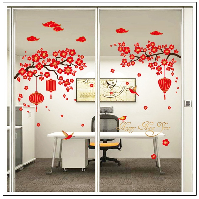 Decal Tết 2022 - Decal Dán Kính Trang Trí Tết