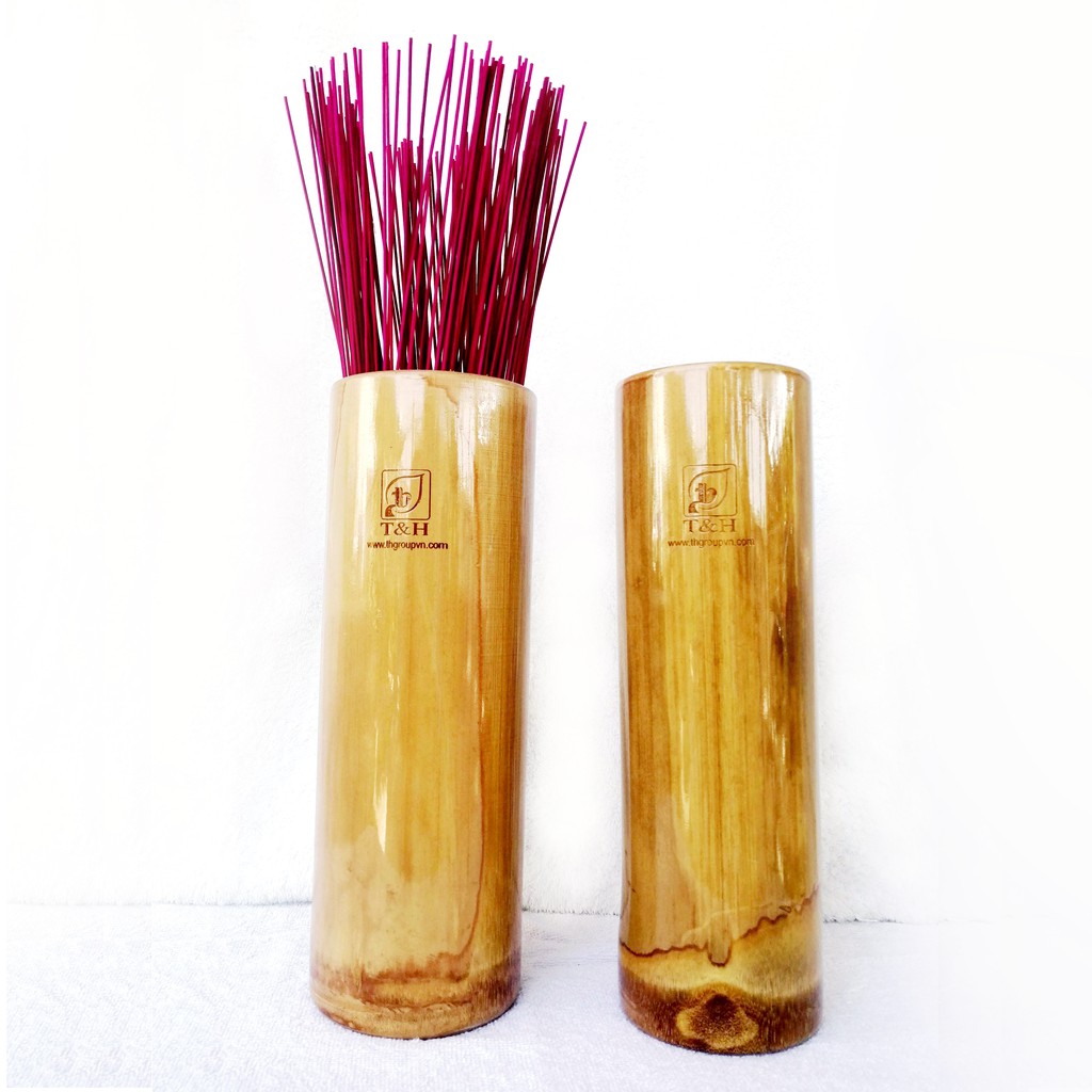 Ống đựng nhang bằng tre