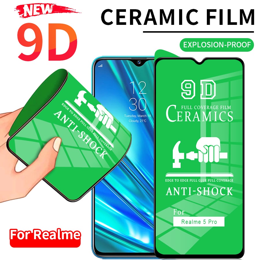 Full Màn HD và Nhám Chống Vân Tay Phim gốm mềm Miếng dán màn hình Cho Realme 10 9i 8i 7i 6i 5i 3 Pro V5 C3 C11 C12 C15 C17 C21Y C35 C31 C20 C25S C55 C53 XT X50 Narzo 20 30A 50A Không kính cường lực