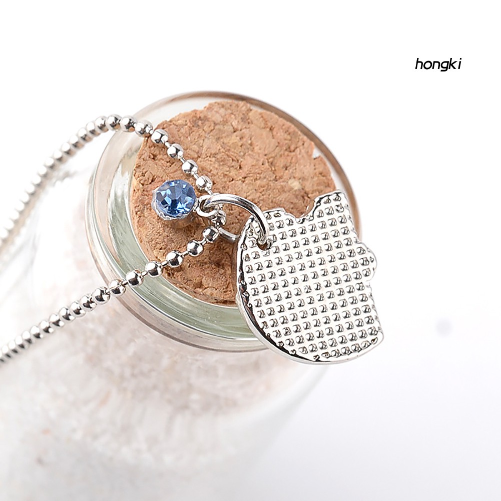 (Hàng Mới Về) Set 4 vòng cổ Tình Bạn Mặt Hình Trái Tim Đính Đá Nhân Tạo Đẹp Mắt