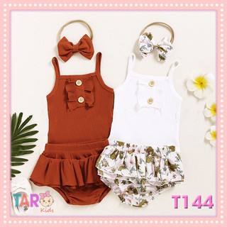 Set body 2s kèm chân váy và tuban cho bé gái từ đầy tháng đến thôi nôi
