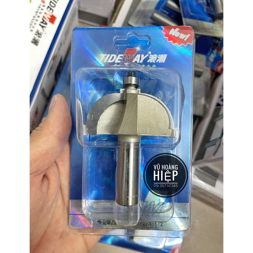Mũi phay gỗ lồi có chỉ mũi soi lõm lưỡi Tideway cao cấp MSLOI-TW