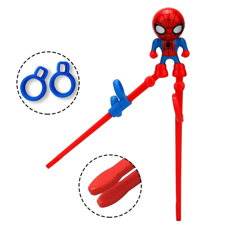 Đũa tập ăn họa tiết Captain America/ Người nhện đáng yêu cho bé