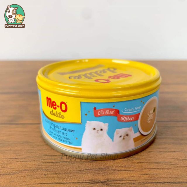 Thức ăn ướt, Pate lon Me-O Delite cho mèo con, mèo trưởng thành- 80g