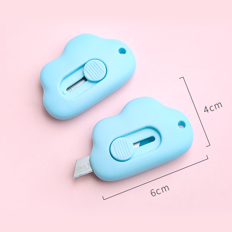 Dao Rọc Giấy Bỏ Túi Mini Thiết Kế Hình Đám Mây Đáng Yêu Làm Móc khóa Tiện Lợi 88282 Shop Gia Dụng Gia Đình