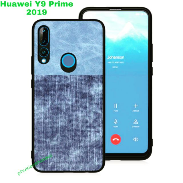 Ốp lưng Huawei Y9 Prime 2019 chống sốc vân da bò thời trang cao cấp