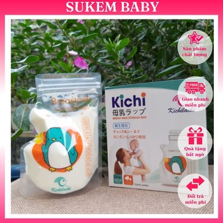 Túi trữ sữa Kichilachi 250ml loại có vòi chính hãng (Hộp 50 túi)