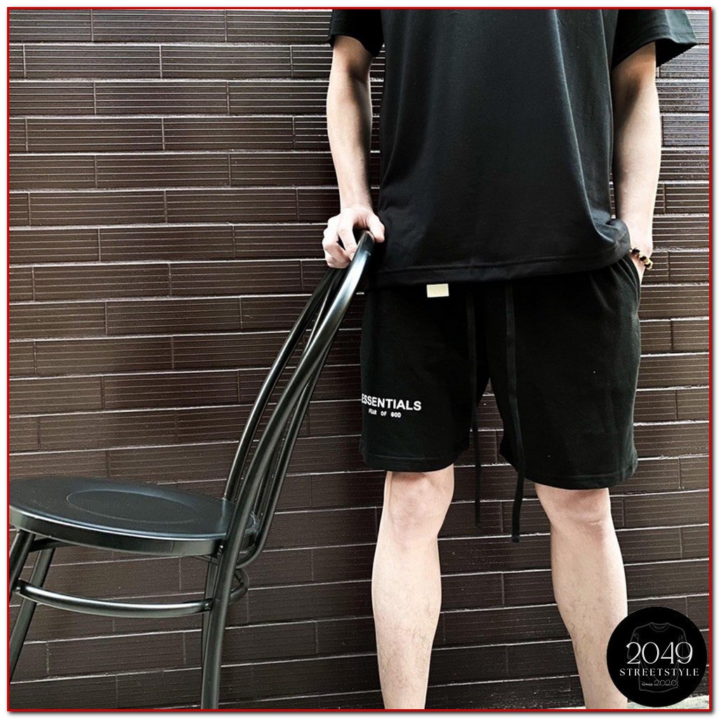 Quần short nỉ cotton Essentials , quần nam nữ unisex , 2049 Streetstyle ST21