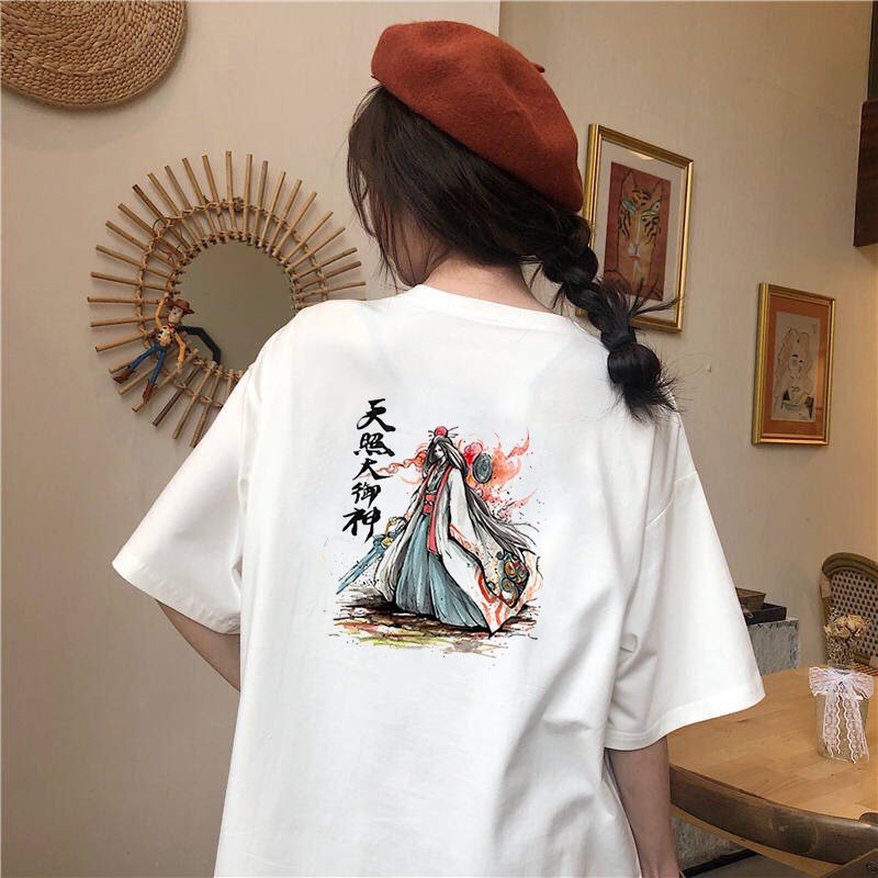 Áo thun nữ tay lỡ form rộng phong cách Nhật Bản đẹp độc lạ vải dày mịn 2020T1681