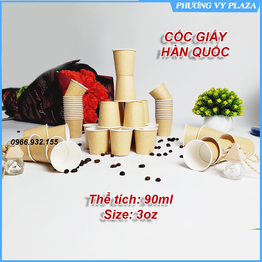 Set 50 cốc giấy hoạ tiết đủ size