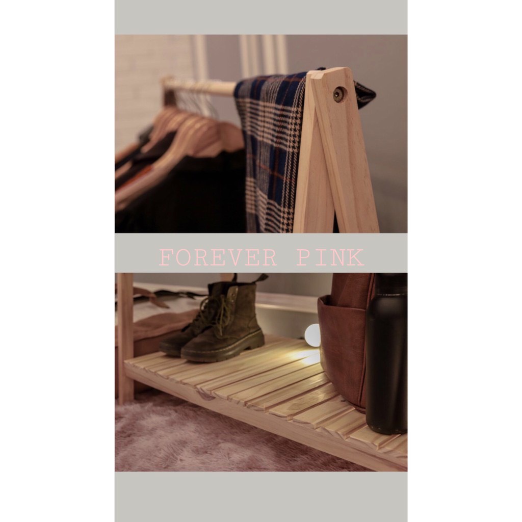 Giá Treo Quần Áo Chữ A 1 Tầng Gỗ Thông Nhập Khẩu Mỹ - Bảo Hành 1 năm 1 đổi 1 - A Hanger 1FM - Nội thất decor Family