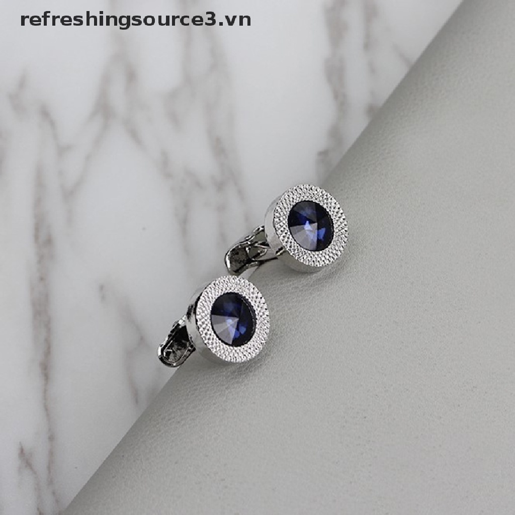 Nút Khóa Pha Lê Xanh Dương Thời Trang