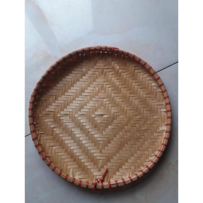 Xưởng SX- Mẹt tre viền nhựa đỏ 15cm 18cm 20cm 25cm 30cm 35cm 40cm -Tre Việt