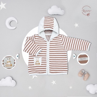 Áo khoác cho bé Luxry áo khoác chần bông sợi tre họa tiết kẻ sọc siêu thoáng mát, mềm mịn