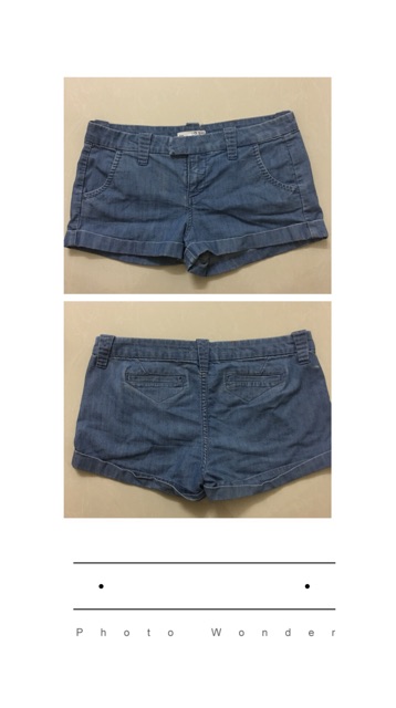 Quần short jean nữ H&m size 6us