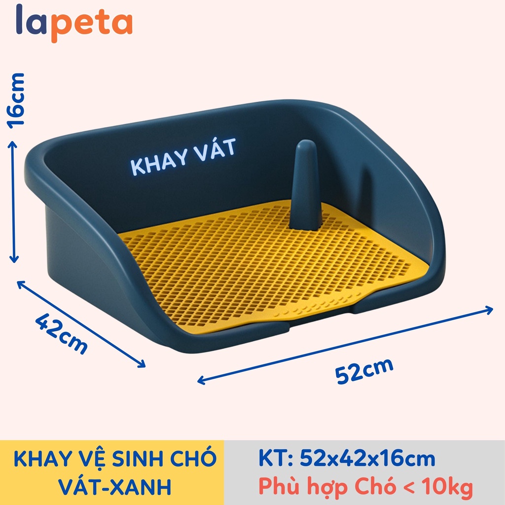 Khay vệ sinh cho chó có thành chắn cọc để đi vệ sinh đúng chỗ Lapeta