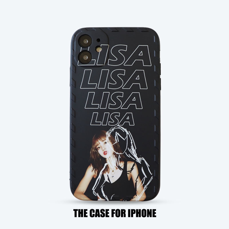 Ốp điện thoại in hình ca sĩ Lisa màu đen cho iPhone 7/8 Plus / X / XS / XR / XS MAX / 11/11 PRO / 11 Pro MAX / SE2