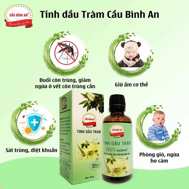 Tinh Dầu Tràm Huế Thương Hiệu Cầu Bình An 50ml