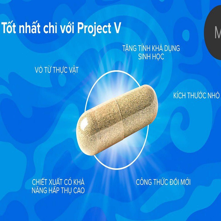 [ SALE LỚN ] - Project V - M (Mega) Vision - Giúp Khỏe tim, mạch máu, não và đẹp da