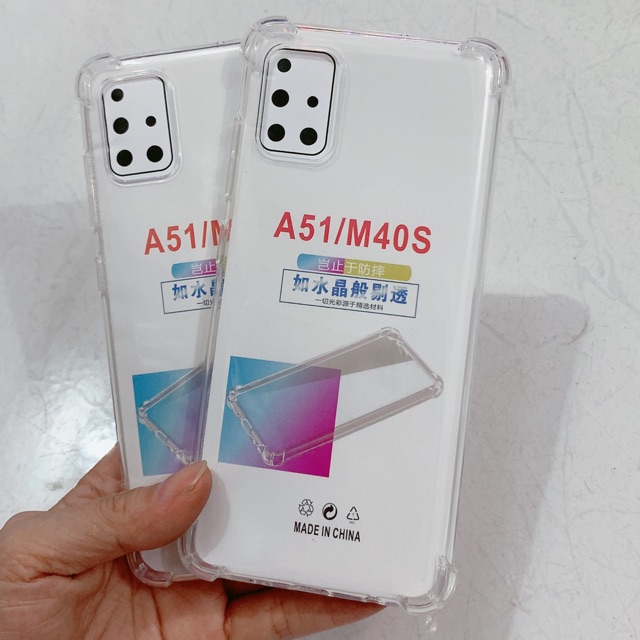 Combo 2 ốp Silicon dẻo trong chống SỐC loại dày đẹp sam sung M40S, A51