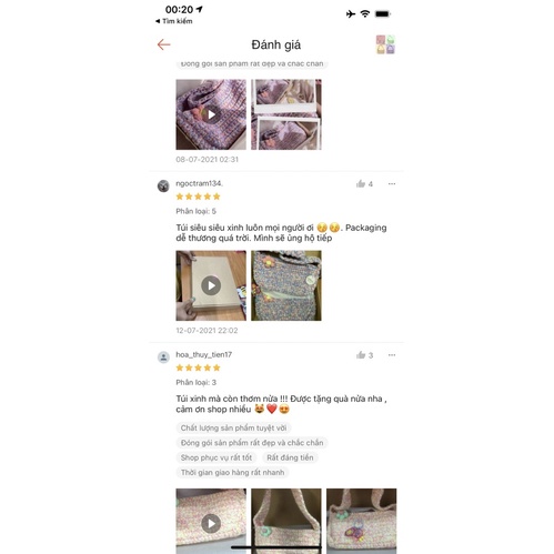 SHOULDER CROCHET BAG -TÚI LEN MÓC HANDM