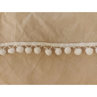 Dây pom pom trang trí siêu đep ren trang trí quả bông đường kính pom 1.5cm
