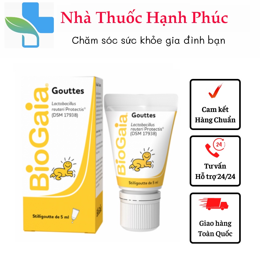 [Nội Địa Pháp , BaLan] Men vi sinh BioGaia Protectis 5ml Pháp cho bé- Bổ sung lợi khuẩn , giảm khóc dạ đề , nôn chớ