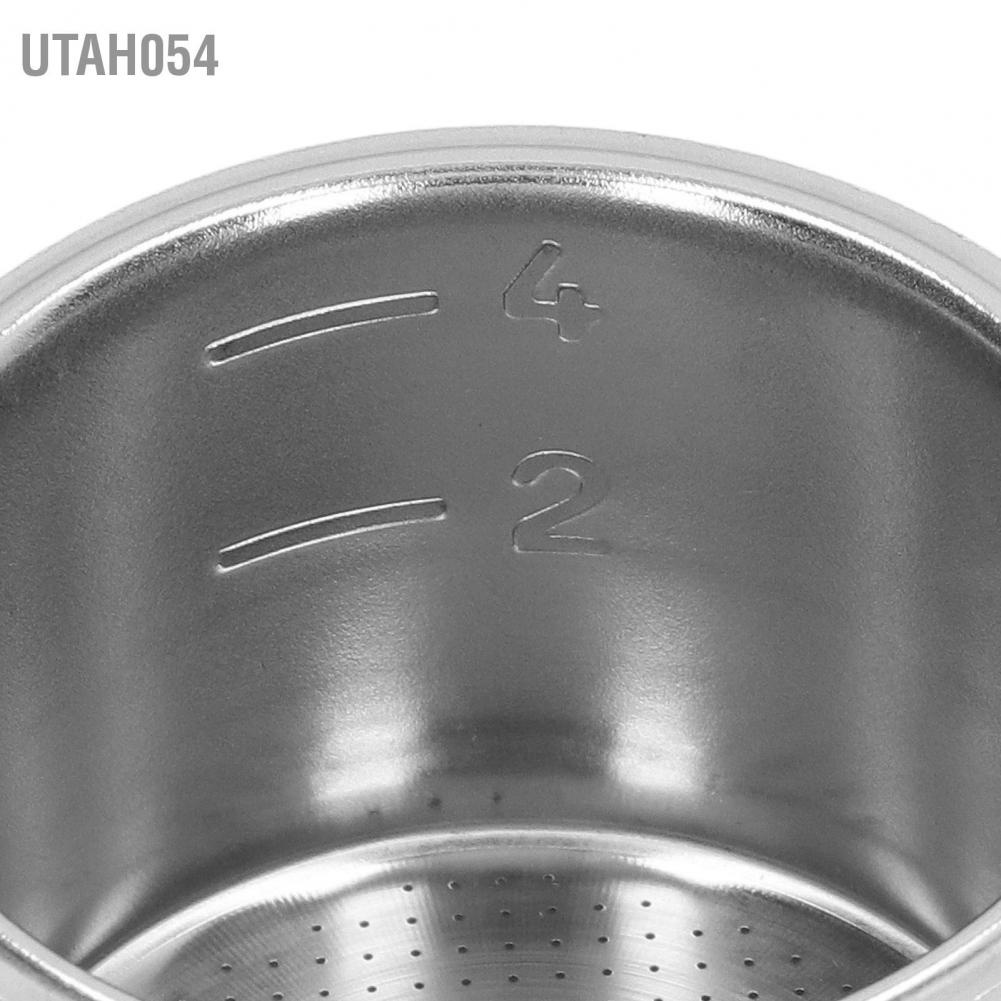 🌈Hàng HOT Giỏ lọc cà phê  51mm Rổ bộ lọc xốp 4 cốc bằng thép không gỉ cho Máy pha cà phê Portafilter tay cầm