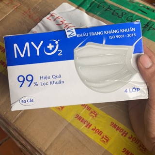 Khẩu Trang Y Tế 4 Lớp MY giá rẻ (10 Cái)+ Nước rữa tay chai lớn 100ml