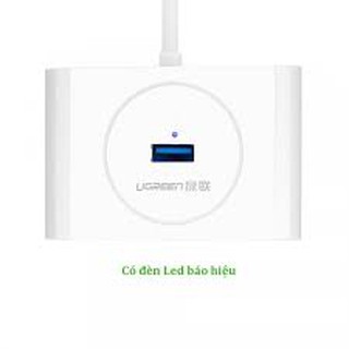 Hub usb 3.0 4 cổng tốc độ 5gbps ugreen cr113 dài 50cm 20282 - hàng chính hãng